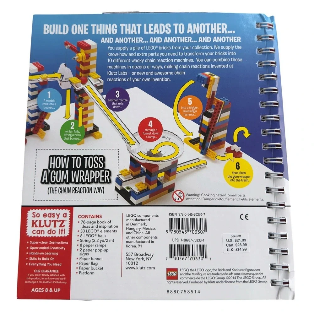 Klutz LEGO Chain Reactions Craft Kit - Toy